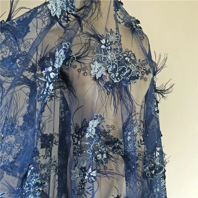 0.9X1.3 meter/lot width blue/navy feather beads mesh dress fabric lace embroidered veil cloth clothing G49G402J181029H
0.9X1.3 meter/lot width blue/navy feather beads mesh dress fabric lace embroidered veil cloth clothing G49G402J181029H