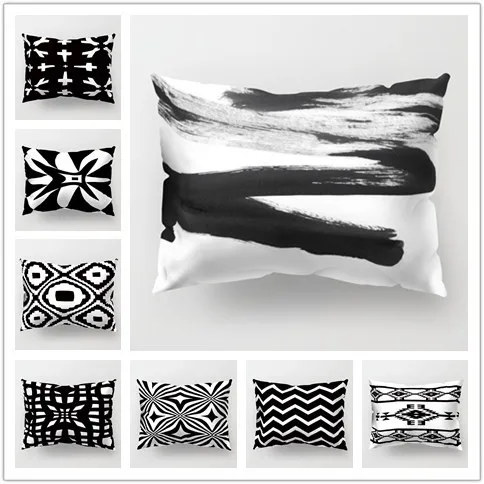 Black and White Geometric Pattern Pillow Case Bed Home Pillowcases Rectangle 30*50cm Comfortable Pillowcase Cover
Black and White Geometric Pattern Pillow Case Bed Home Pillowcases Rectangle 30*50cm Comfortable Pillowcase Cover