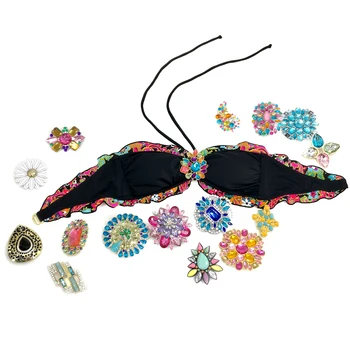 Women Mix Swimwear Tube Top Bikini TOPS Designer For Secret Crystal Black Bathing suits Sexy swimming biquini UP
Women Mix Swimwear Tube Top Bikini TOPS Designer For Secret Crystal Black Bathing suits Sexy swimming biquini UP