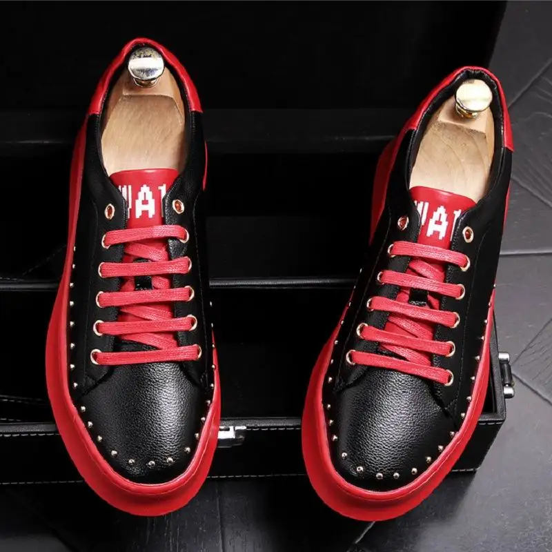 ERRFC Designer Fashion Mens Black Casual Shoes Round Toe Rivets Charm New Arrivel White Flats Platform Trending Leisure Shoes
ERRFC Designer Fashion Mens Black Casual Shoes Round Toe Rivets Charm New Arrivel White Flats Platform Trending Leisure Shoes