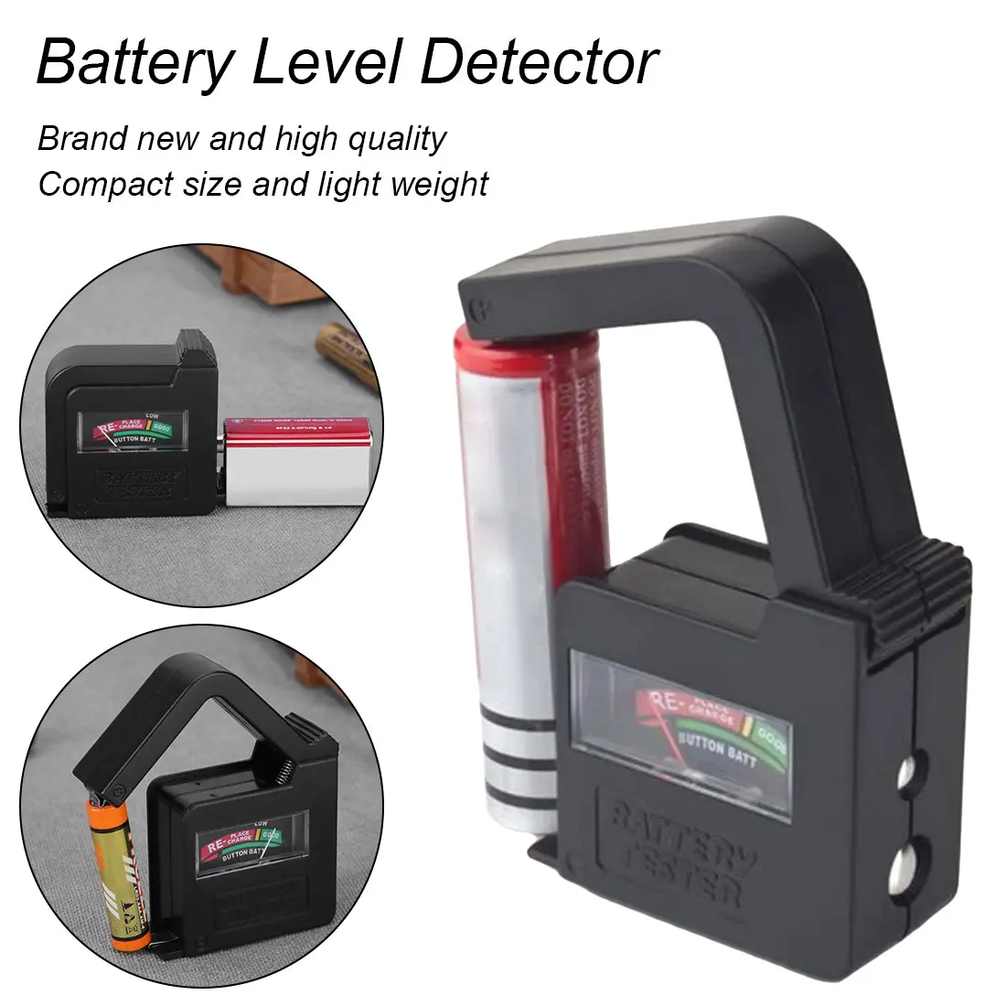 Battery level detector Portable Handheld Cell Battery Checker Universal Button Battery Volt Tester for AA 18650 9V 1.5V Cell
Battery level detector Portable Handheld Cell Battery Checker Universal Button Battery Volt Tester for AA 18650 9V 1.5V Cell