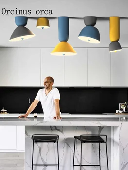 Nordic creative personality coloured chandelier living room restaurant modern minimalist color LED ceiling lamp free shipping
Nordic creative personality coloured chandelier living room restaurant modern minimalist color LED ceiling lamp free shipping