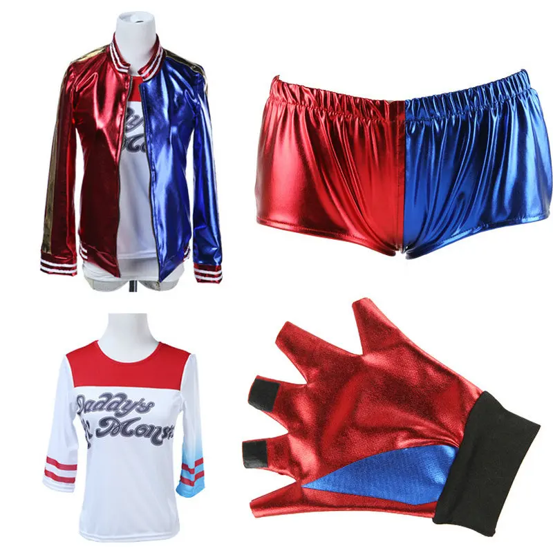 Suicide Squad Cosplay Harley Quinn Costume Clothes Sets for Kids Batman Halloween Anime cosplay embroidery Costume Adult
Suicide Squad Cosplay Harley Quinn Costume Clothes Sets for Kids Batman Halloween Anime cosplay embroidery Costume Adult