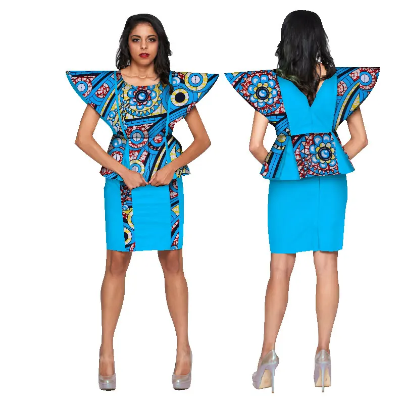 Bazin Riche African Women Top and Skirt Sets Clothing Dashiki African Wax Print Clothes Office Splice 2 Pieces Skirt Sets WY1705
Bazin Riche African Women Top and Skirt Sets Clothing Dashiki African Wax Print Clothes Office Splice 2 Pieces Skirt Sets WY1705