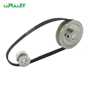 

LUPULLEY GT2 Timing Pulley Belt Set 2GT 16T:60T 20T:60T 30T:60T 40T:60T Reduction Synchronous Belt Pulley Kit 200/280mm for CNC