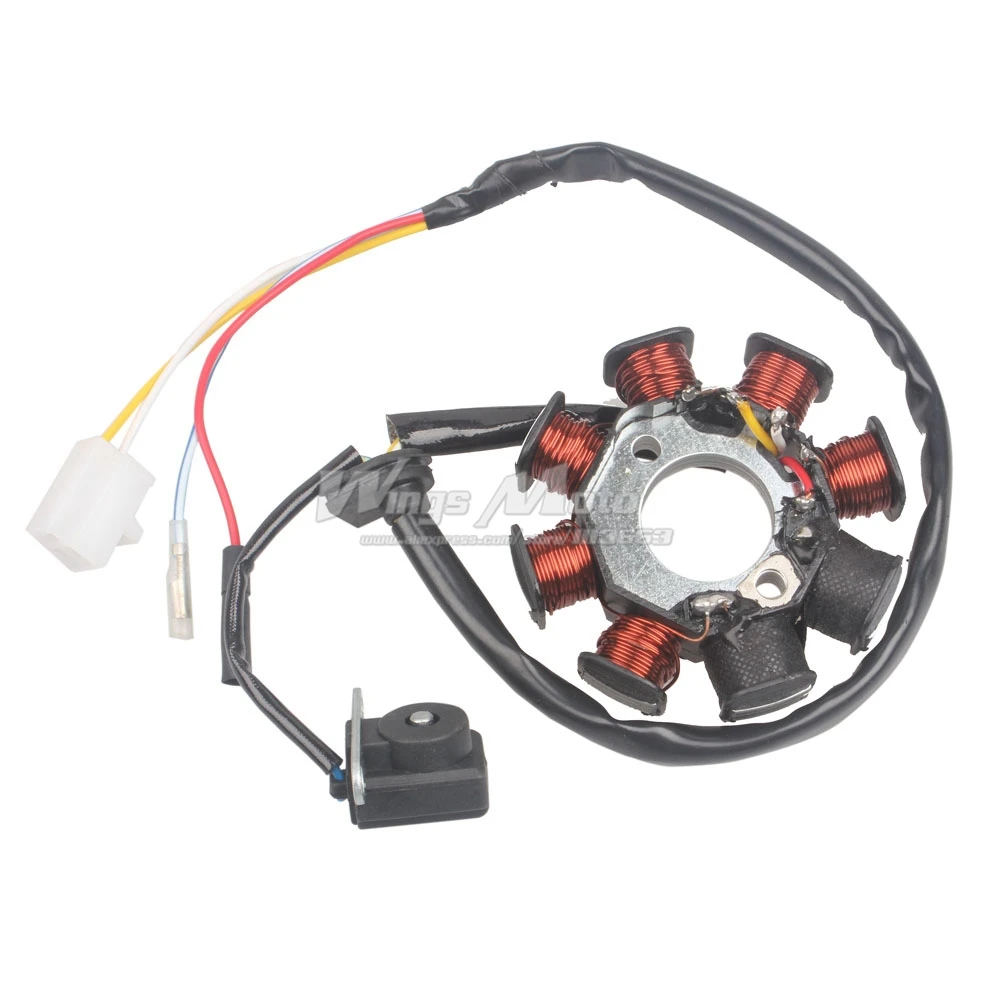 ignition stator magneto 8 coil 4 wires gy6 50 110 150cc scooter moped atv taotao jcl