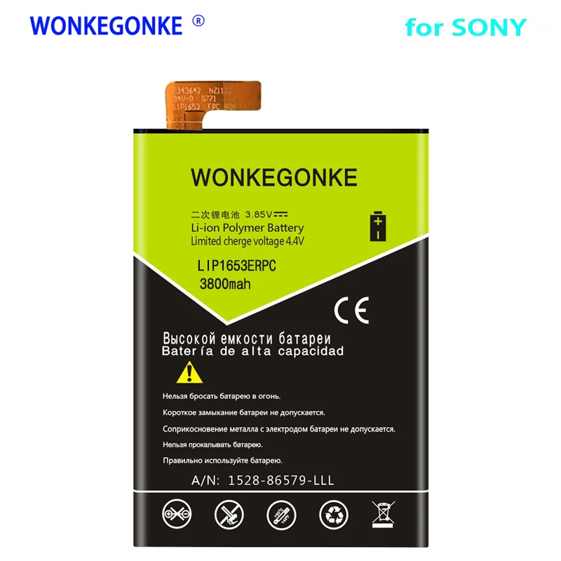 WONKEGONKE 3800mah LIP1653ERPC for sony Xperia XA2 Ultra G3421 G3412 XA1 Plus Dual H4213 High quality battery
WONKEGONKE 3800mah LIP1653ERPC for sony Xperia XA2 Ultra G3421 G3412 XA1 Plus Dual H4213 High quality battery