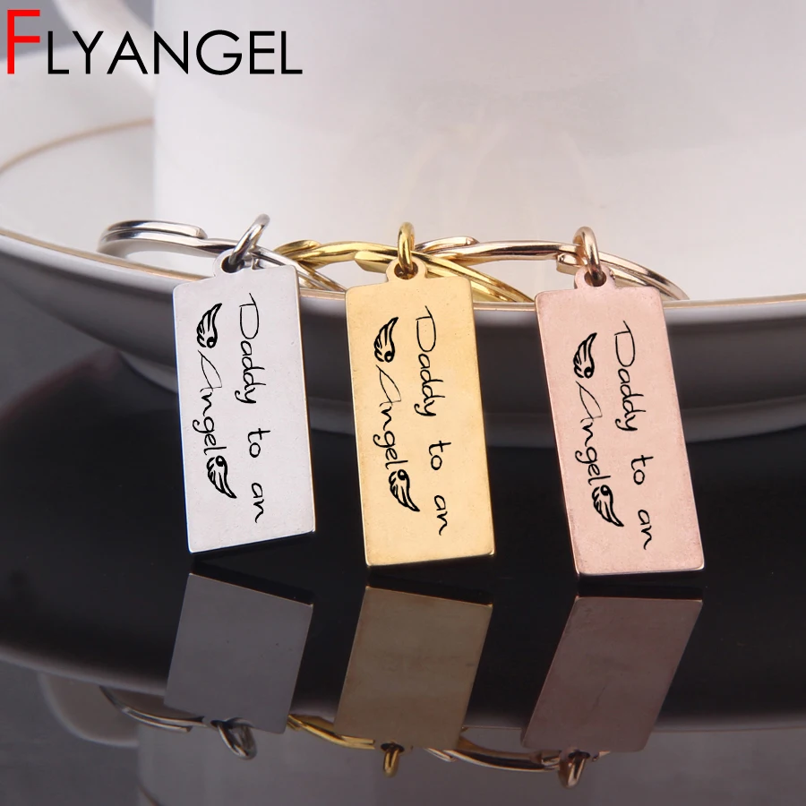 Creative Key Chain Engraved Daddy To An Angel Loss Of Child Remembrance Gift Miscarriage Memorial Keyring Bag Charm Jewelry
Creative Key Chain Engraved Daddy To An Angel Loss Of Child Remembrance Gift Miscarriage Memorial Keyring Bag Charm Jewelry