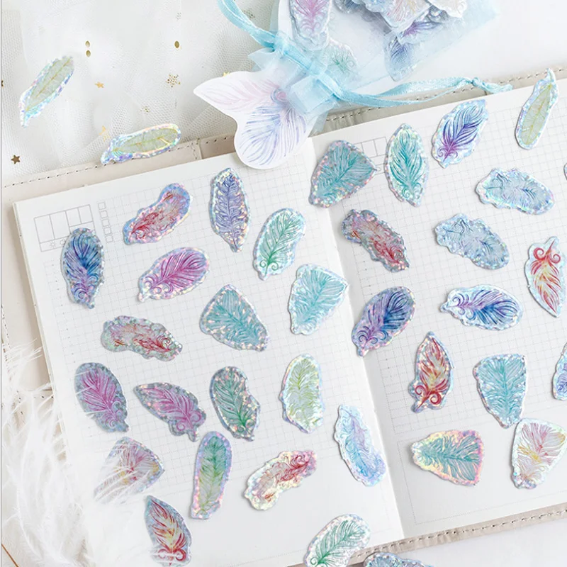 100 Pcs/box Kawaii feather sticker DIY diary album decoration stickers scrapbooking planner label Scrapbook stickers
100 Pcs/box Kawaii feather sticker DIY diary album decoration stickers scrapbooking planner label Scrapbook stickers