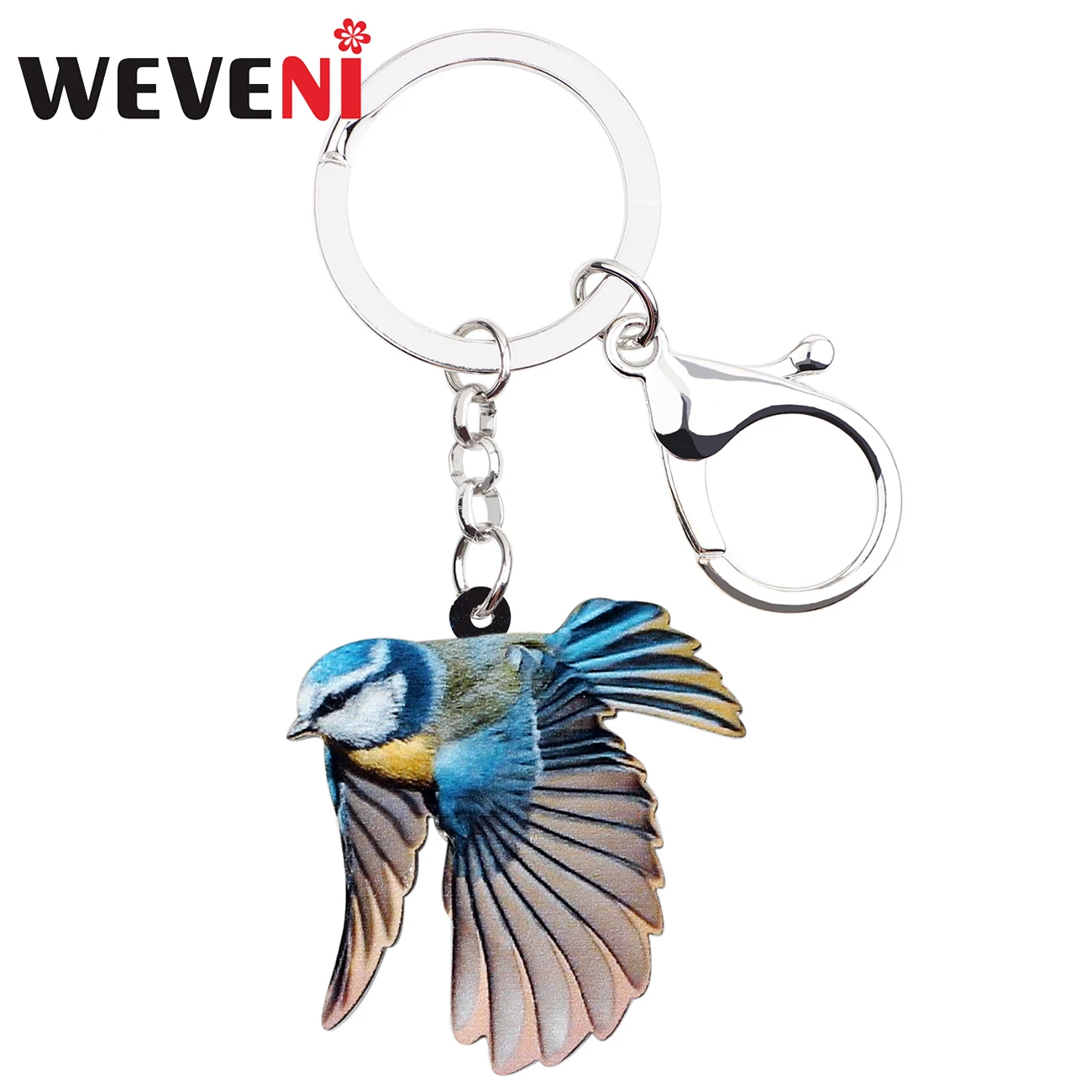 WEVENI Acrylic Blue Tit Bird Key Chains Keychains Ring Holder Fashion Animal Gift Jewelry For Women Girls Bag Car Purse Charms
WEVENI Acrylic Blue Tit Bird Key Chains Keychains Ring Holder Fashion Animal Gift Jewelry For Women Girls Bag Car Purse Charms