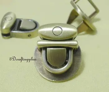 purse lock wallet Thumb latch tongue clasp anti brass 7/8 inch x 5/8 inch E56
purse lock wallet Thumb latch tongue clasp anti brass 7/8 inch x 5/8 inch E56