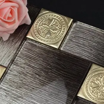 low-key luxury gold foil with black crystal glass mixed stainless steel mosaic tiles for kitchen backsplash decoration
low-key luxury gold foil with black crystal glass mixed stainless steel mosaic tiles for kitchen backsplash decoration