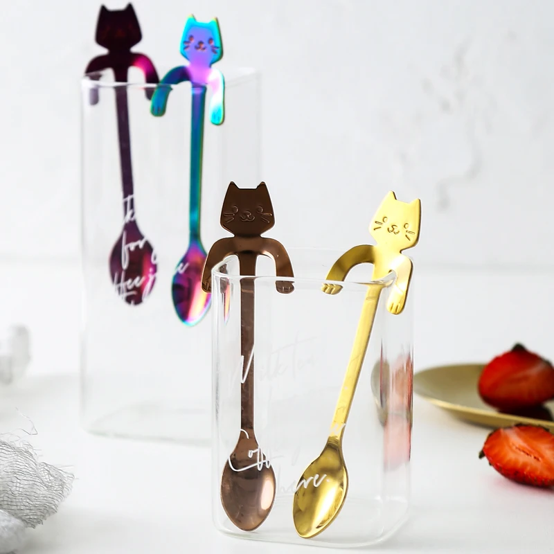 Small Mini 304 Stainless Steel Cat Kitty Coffee Spoon Strring Spoon Teaspoon Tea Spoon Dessert Spoon Long Handle Tableware Gold
Small Mini 304 Stainless Steel Cat Kitty Coffee Spoon Strring Spoon Teaspoon Tea Spoon Dessert Spoon Long Handle Tableware Gold