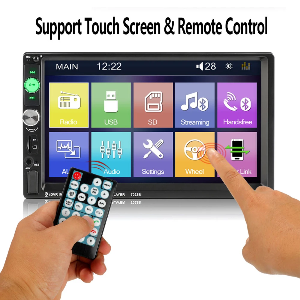 2 din car radio 7" HD Player MP5 Touch Screen Digital Display Bluetooth USB SD Multimedia 2din Autoradio Rear View Camera
2 din car radio 7" HD Player MP5 Touch Screen Digital Display Bluetooth USB SD Multimedia 2din Autoradio Rear View Camera
