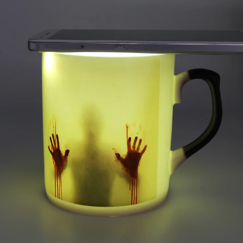 Drop Shipping Bone china Zombie Color Changing Coffee Mug Heat sensitive Tea cup Printing with walking dead bloody hands
Drop Shipping Bone china Zombie Color Changing Coffee Mug Heat sensitive Tea cup Printing with walking dead bloody hands