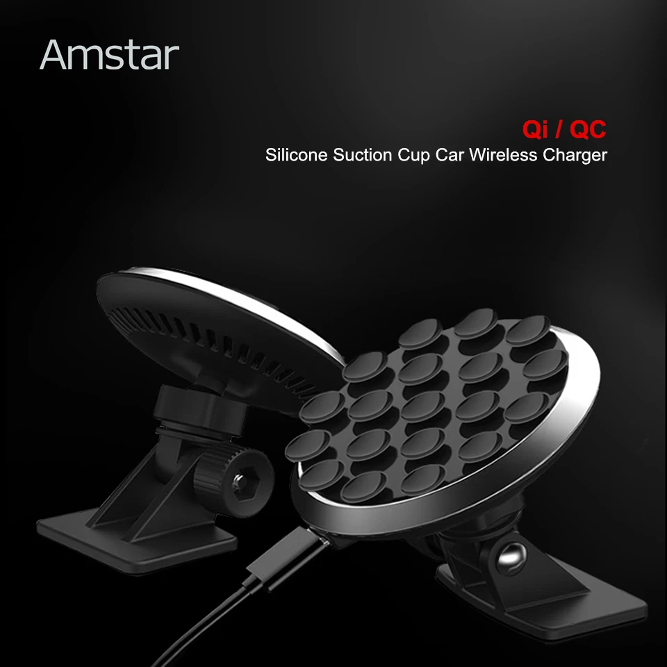 Amstar Qi Car Wireless Charger for iPhone XS Max XR X Suction Cup 10W Wireless Car-Charger for Samsung S9 S8 S7 Car Phone Holder
Amstar Qi Car Wireless Charger for iPhone XS Max XR X Suction Cup 10W Wireless Car-Charger for Samsung S9 S8 S7 Car Phone Holder