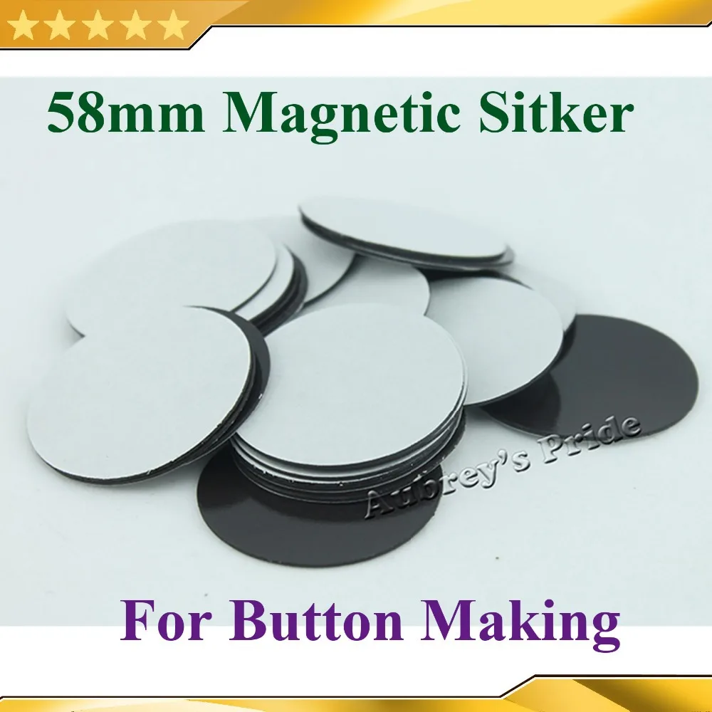 2-1/5 2-1/4" 56-58mm 100 Sets Soft Rubber Magnetic Sticker Parts of Button Supplies Materials Badge Making
2-1/5 2-1/4" 56-58mm 100 Sets Soft Rubber Magnetic Sticker Parts of Button Supplies Materials Badge Making