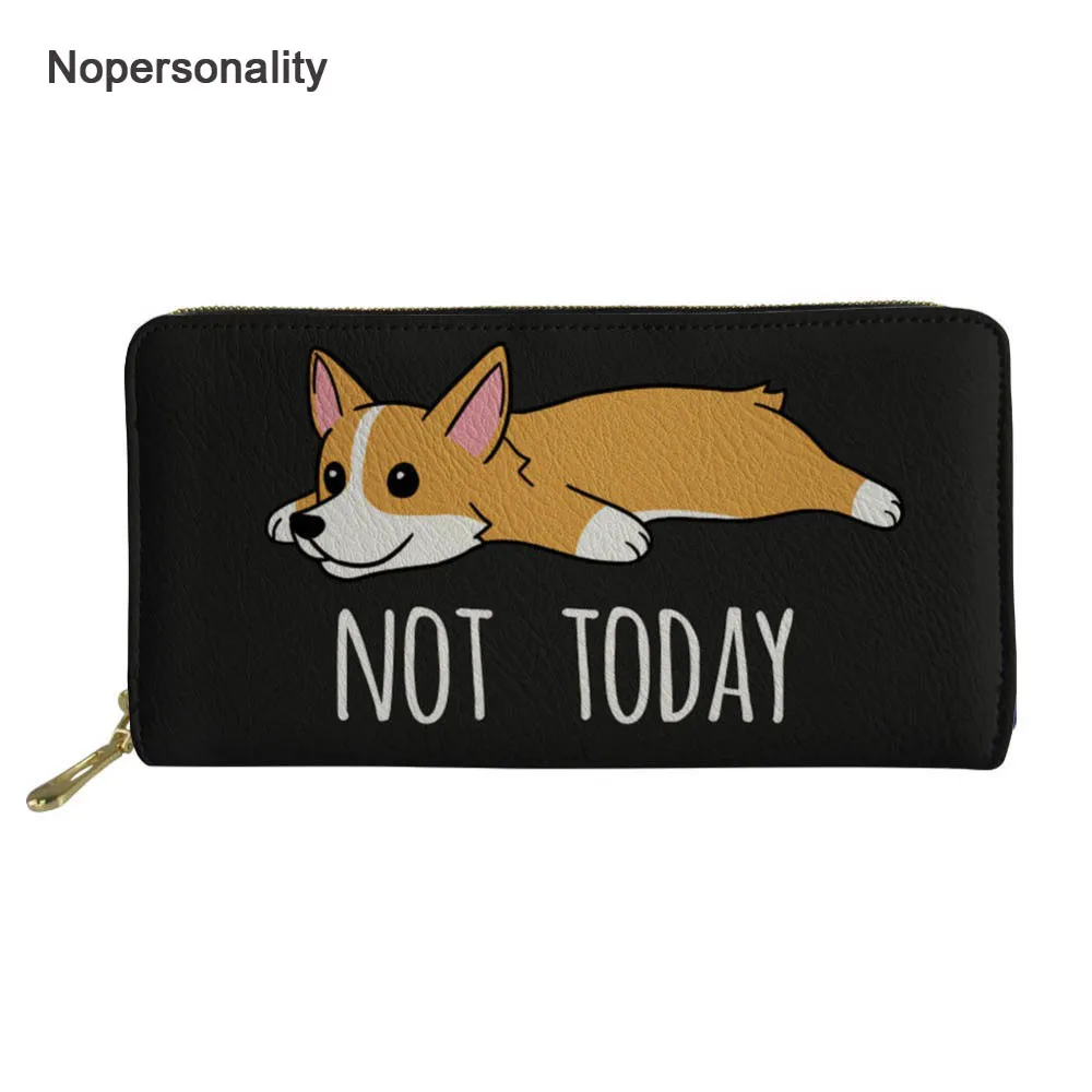 Nopersonality Black Corgi Dog Print Leather Wallet for Women Cute Female Ladies Credit Card Holder Organizer Phone Bag Zipper
Nopersonality Black Corgi Dog Print Leather Wallet for Women Cute Female Ladies Credit Card Holder Organizer Phone Bag Zipper