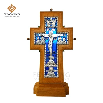 hot sale orthodox Cross Christian Metal Crucifix on oak Wood religious icon baptism gift russians art
hot sale orthodox Cross Christian Metal Crucifix on oak Wood religious icon baptism gift russians art