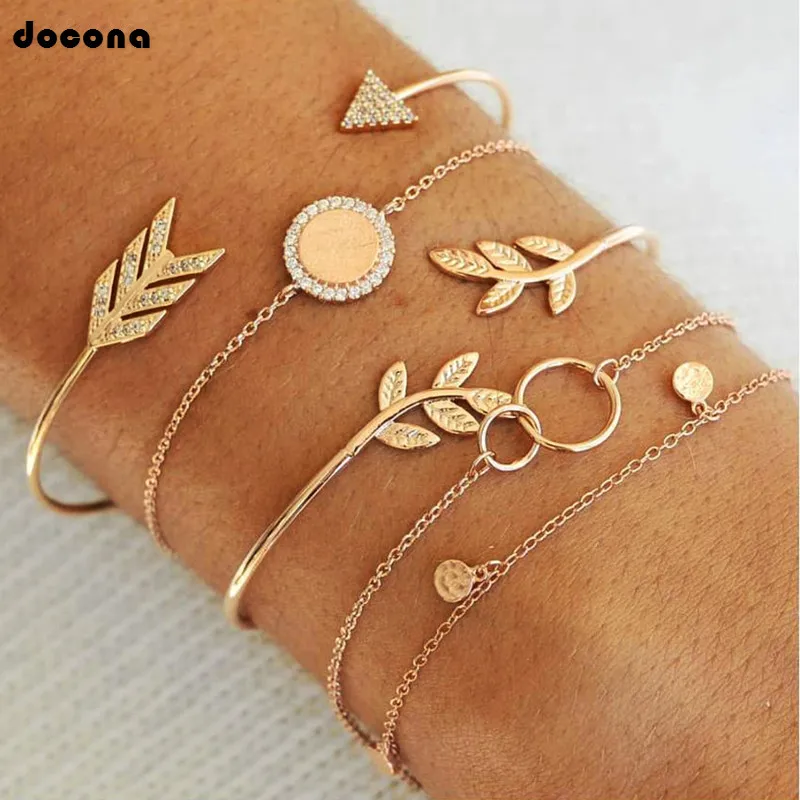 Docona Bohemia 4pcs/sets Gold Color Bracelets For Women Ladies Round Hollow Geometic Shape Multi-layer Bangles For Women 3324
Docona Bohemia 4pcs/sets Gold Color Bracelets For Women Ladies Round Hollow Geometic Shape Multi-layer Bangles For Women 3324