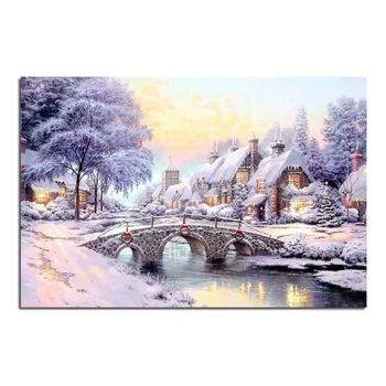 Snow scene 40X30 cross stitch diamond embroidery Diamond painting cube stone home Decoration wedding needlework diamond mosaic
Snow scene 40X30 cross stitch diamond embroidery Diamond painting cube stone home Decoration wedding needlework diamond mosaic
