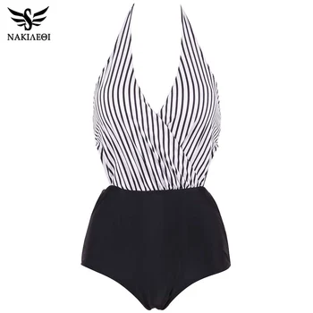 NAKIAEOI 2019 New Sexy One Piece Swimsuit Plus Size Women Swimwear Backless Halter Top Swimsuit Patchwork Bathing Suit Swim Wear
NAKIAEOI 2019 New Sexy One Piece Swimsuit Plus Size Women Swimwear Backless Halter Top Swimsuit Patchwork Bathing Suit Swim Wear
