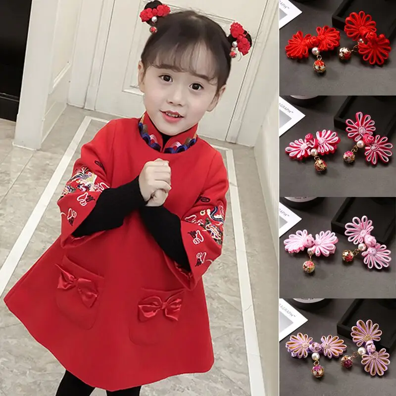 Tiaras 2018 китайский стиль детские заколки для волос отделка династии Тан новый год
