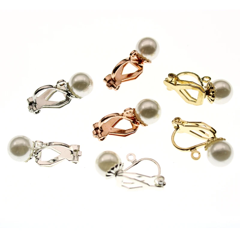 10PCS Metal Brass Earring Clips No Pierced Ear Clips with 7mm Pearl Beads Blank Base Diy Earrings Jewelry Parts Accessories
10PCS Metal Brass Earring Clips No Pierced Ear Clips with 7mm Pearl Beads Blank Base Diy Earrings Jewelry Parts Accessories