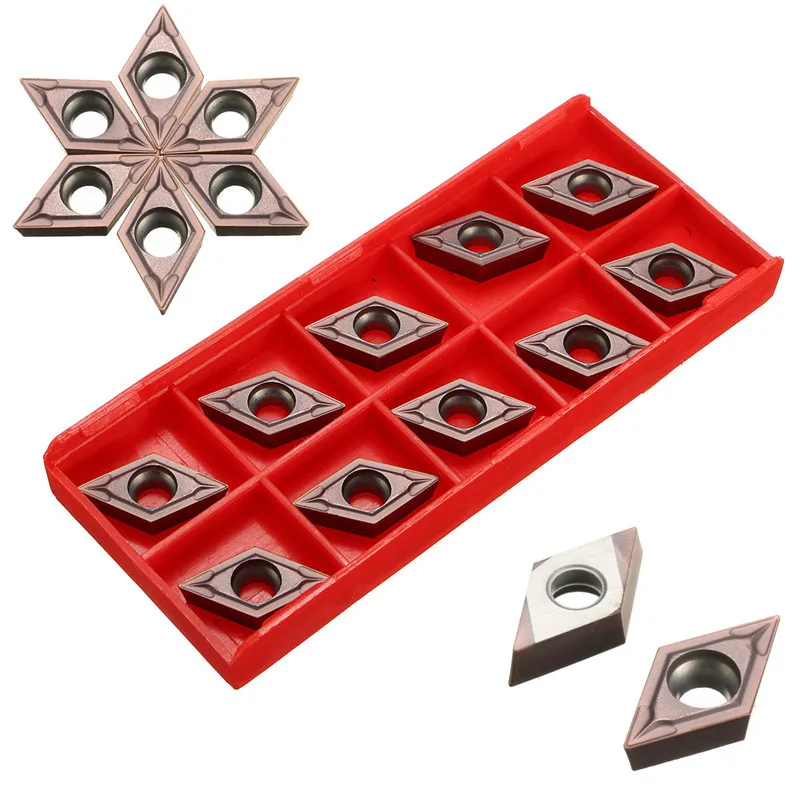 10PCS/Box DCMT11T304 VP15TF CNC Carbide Insert Lot Blade Cutter Lathe Blade Purple Carbide Durable Quality
10PCS/Box DCMT11T304 VP15TF CNC Carbide Insert Lot Blade Cutter Lathe Blade Purple Carbide Durable Quality