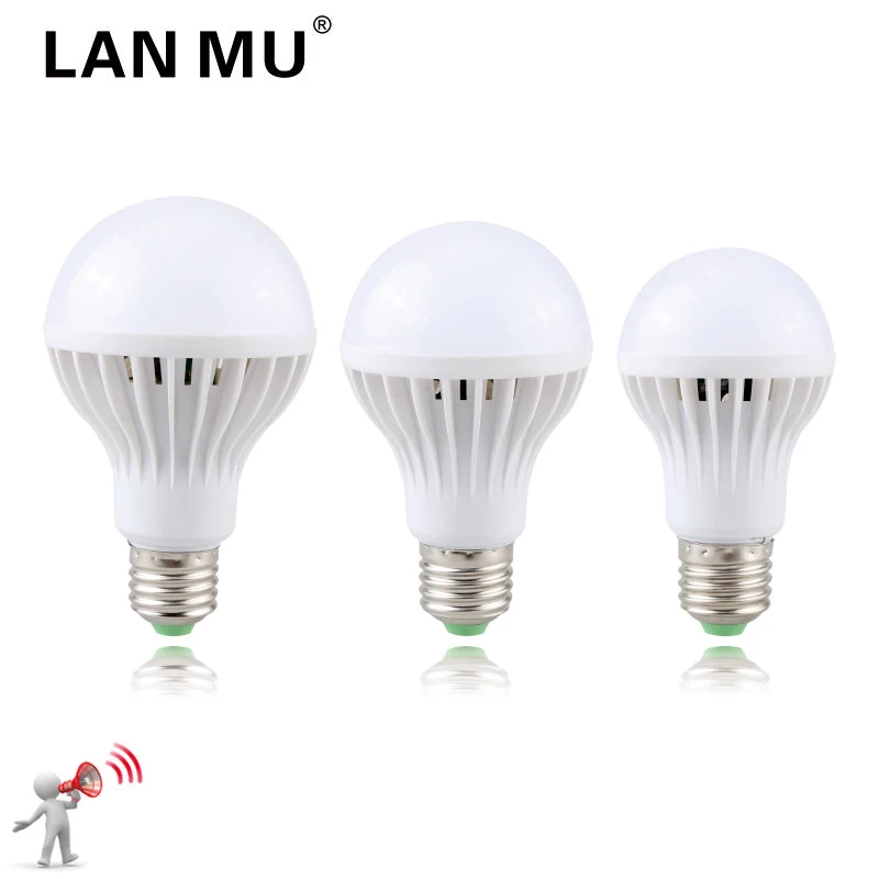 LED Sound Sensor Lamp E27 220V 230V 240V Led Bulb 3w 5w 7w 9w 12w Cold White Auto Smart Infrared Body Sensor Light
LED Sound Sensor Lamp E27 220V 230V 240V Led Bulb 3w 5w 7w 9w 12w Cold White Auto Smart Infrared Body Sensor Light