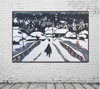 hand painted famous artist wall art Japan style abstract pop art oil painting on canvas Snow in the Japanese countryside
hand painted famous artist wall art Japan style abstract pop art oil painting on canvas Snow in the Japanese countryside