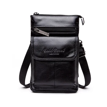 GOLD CORAL Genuine Leather Cell Fashion Mobile Phone Case Small Messenger Shoulder Cross Body Belt Bag Men Waist Hook Pack 8071
GOLD CORAL Genuine Leather Cell Fashion Mobile Phone Case Small Messenger Shoulder Cross Body Belt Bag Men Waist Hook Pack 8071