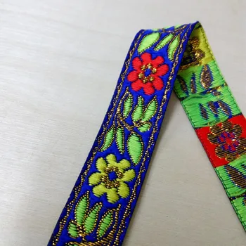 2cm 20mm 7/8' Red Yellow Blue Green Golden Filigree Flowers Ethnic Trim Costume Beding Laciness National Jacquard Ribbon Webbing
2cm 20mm 7/8' Red Yellow Blue Green Golden Filigree Flowers Ethnic Trim Costume Beding Laciness National Jacquard Ribbon Webbing