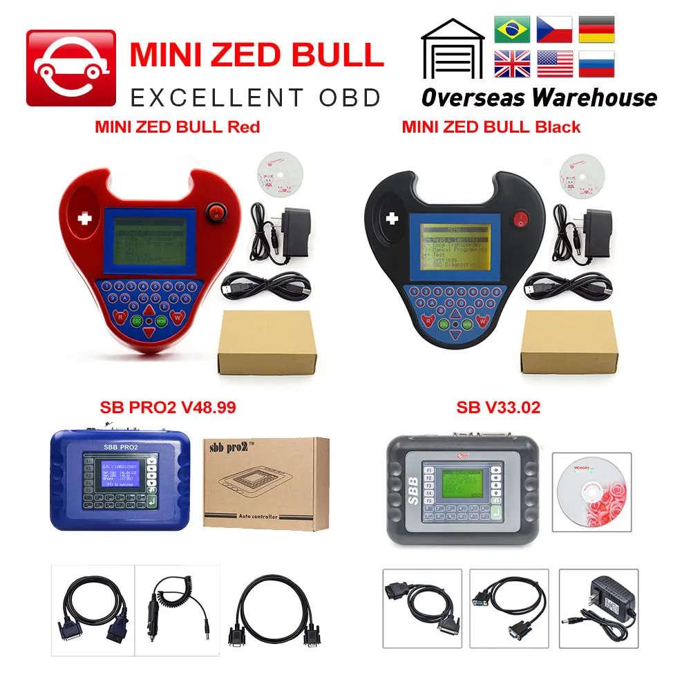 Mini Zed Bull auto Key Programmer V508 No need Tokens 2 colors SBB PRO2 V48.88/V33.02 Key Transponder Key Maker Chip Cloner
Mini Zed Bull auto Key Programmer V508 No need Tokens 2 colors SBB PRO2 V48.88/V33.02 Key Transponder Key Maker Chip Cloner