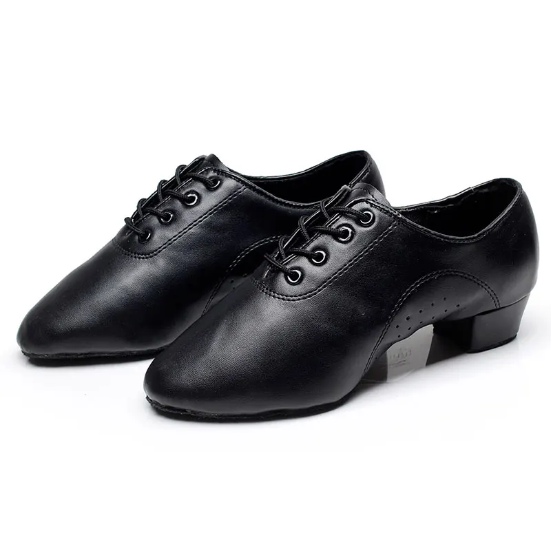 

Men's Latin/Jazz Dance Shoes Dance Sneakers Leatherette Practice Shoes Chunky Heel Black wholesale