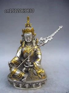 20 cm * / Elaborate Chinese Decorative old White Copper Sitting Buddha Holding Buddhist Ritual Apparatus Statue
20 cm * / Elaborate Chinese Decorative old White Copper Sitting Buddha Holding Buddhist Ritual Apparatus Statue