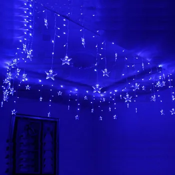 Luminarias 4M 100 LED 18P Stars String Curtain Light For Christmas Wedding Party Decoration Chandelier
Luminarias 4M 100 LED 18P Stars String Curtain Light For Christmas Wedding Party Decoration Chandelier