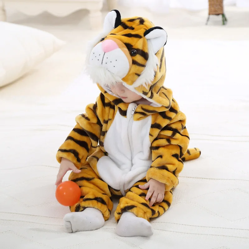 Baby New born Rompers Cartoon Tiger Hooded Jumpsuits Baby Girl Clothes Flannel Anime Stitch Toddler Pajamas Infant Sleepwear
Baby New born Rompers Cartoon Tiger Hooded Jumpsuits Baby Girl Clothes Flannel Anime Stitch Toddler Pajamas Infant Sleepwear
