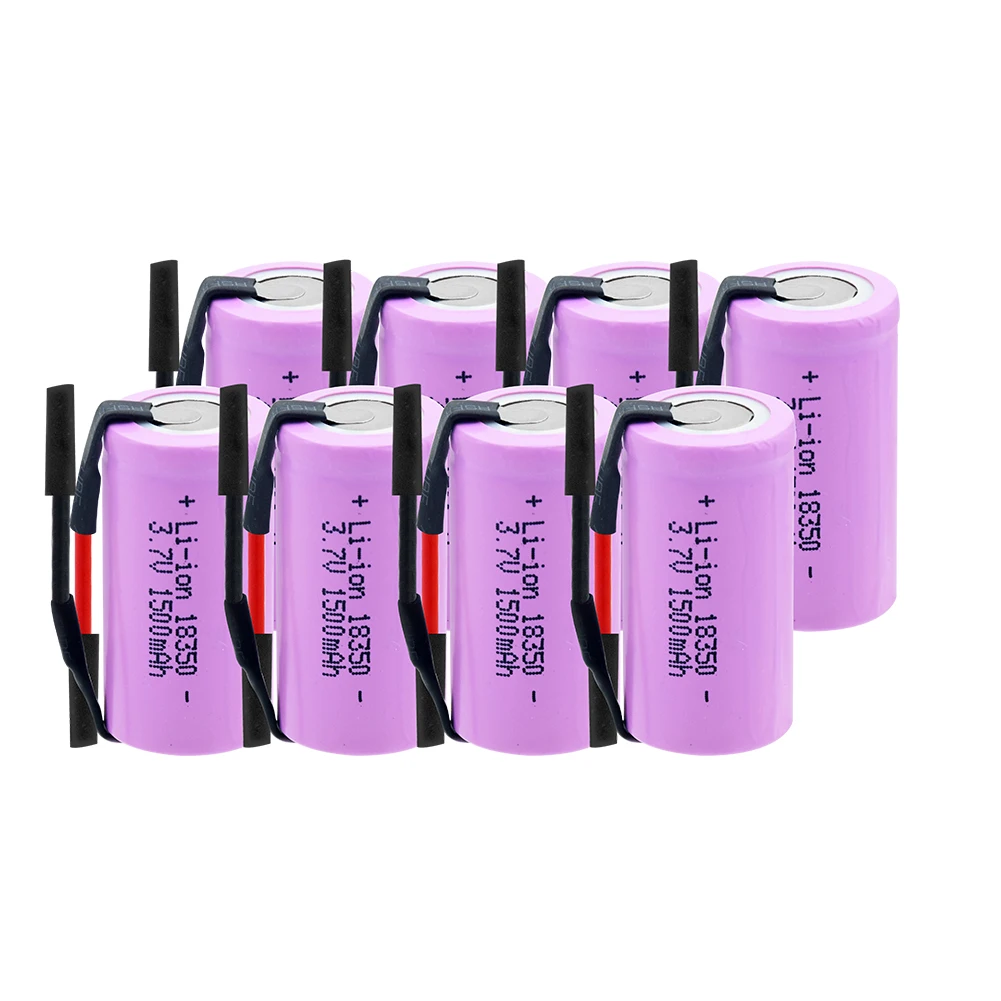 18350 Lithium Battery Rechargeable 18350 3.7V 1500mah High Drain 10A High-Capacity Rechargeable Battery With Connect Wires
18350 Lithium Battery Rechargeable 18350 3.7V 1500mah High Drain 10A High-Capacity Rechargeable Battery With Connect Wires
