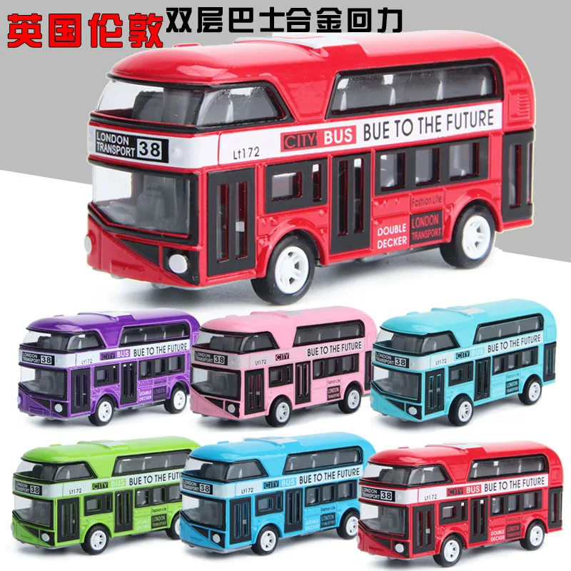 5 colour Double-decker bus Mater Metal Diecast Toy Car 1:43 Boy Gift for children kids toys
5 colour Double-decker bus Mater Metal Diecast Toy Car 1:43 Boy Gift for children kids toys