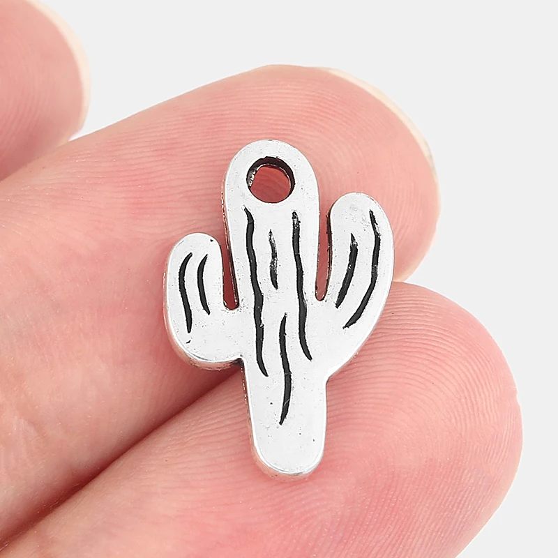 10PCS Silver Plant Cactus Shape Charms Pendants Simple and Elegant Saguaro Prickly Pear Charm for Necklace Bracelet DIY Jewelry 
10PCS Silver Plant Cactus Shape Charms Pendants Simple and Elegant Saguaro Prickly Pear Charm for Necklace Bracelet DIY Jewelry