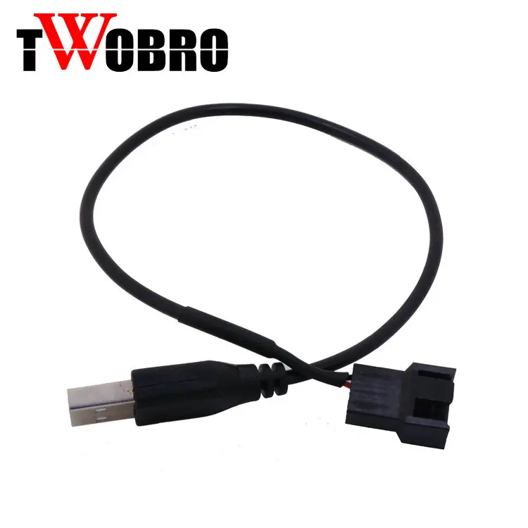 30 см USB для 3 Pin или 4 адаптер вентилятора кабели 3/4 компьютерный ПК Вентилятор