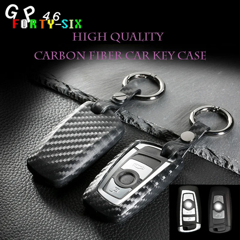 GPFORTYSIX Carbon Fiber Pattern Soft Silicone car key case cover for Bmw 1 3 5 Series X3 X4 F20 F30 F10 e90 e60 fob shell | Автомобили и