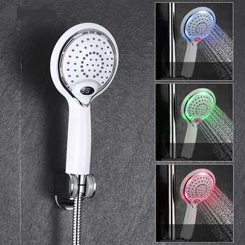 LCD Hand Shower, Led handheld Shower Head with Temperature Digital Display, 3 Colors Change Water Powered, led shower spray
LCD Hand Shower, Led handheld Shower Head with Temperature Digital Display, 3 Colors Change Water Powered, led shower spray