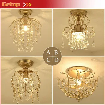 Vintage American Country Iron Crystal Ceiling Lamp Study Aisle Corridor Balcony Entrance Door Crystal Ceiling Lights 4 types
Vintage American Country Iron Crystal Ceiling Lamp Study Aisle Corridor Balcony Entrance Door Crystal Ceiling Lights 4 types