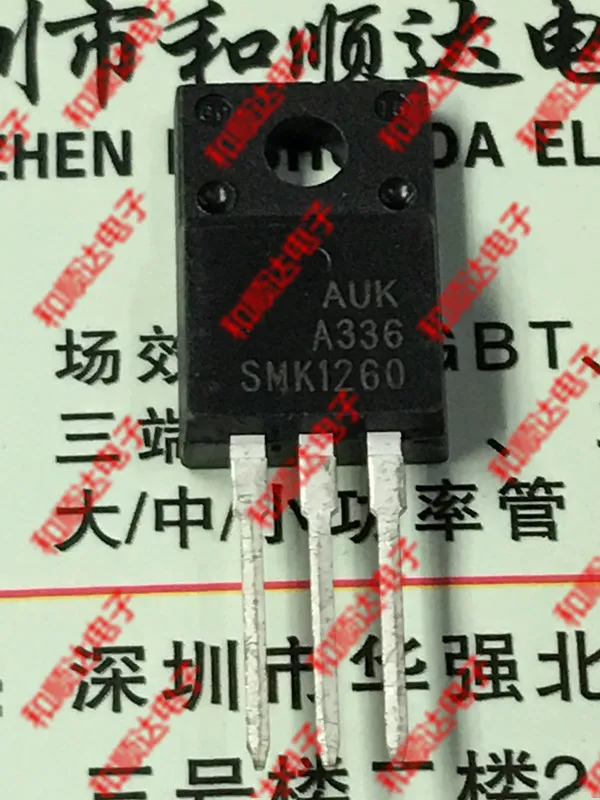 5pcs/lot SMK1260 TO-220F 600V 12A
