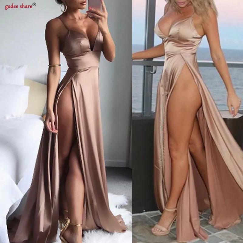 Fashion Elegant Night Club Party Dress Women Summer Clothes Sleeveless Deep V Neck Split Backless Sexy Maxi Dress
Fashion Elegant Night Club Party Dress Women Summer Clothes Sleeveless Deep V Neck Split Backless Sexy Maxi Dress