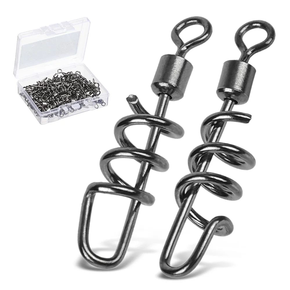 DONQL 10/20/50pcs Fishing Connector Rolling Swivels Spring Lock Pin 2#-10# For Fishhook Lure Tackle Carp Fishing Accessories
DONQL 10/20/50pcs Fishing Connector Rolling Swivels Spring Lock Pin 2#-10# For Fishhook Lure Tackle Carp Fishing Accessories