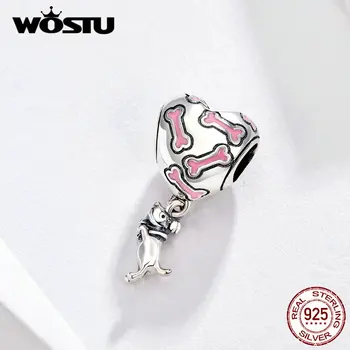 WOSTU Pink Heart Dog Bone Dangle Charm 925 Sterling Silver Beads Fit Original Bracelet Pendant Necklace Jewelry Making FIC1199
WOSTU Pink Heart Dog Bone Dangle Charm 925 Sterling Silver Beads Fit Original Bracelet Pendant Necklace Jewelry Making FIC1199