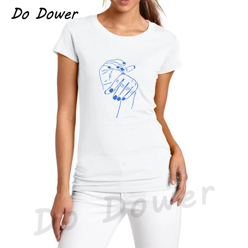 2018 New Beautiful Hand Printed Summer Cotton T Shirt Women Top Tee Short Sleeve Fashion Casual T-shirt Harajuku Camisetas Mujer
2018 New Beautiful Hand Printed Summer Cotton T Shirt Women Top Tee Short Sleeve Fashion Casual T-shirt Harajuku Camisetas Mujer
